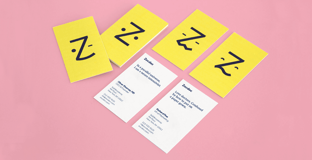 Zocdoc Business Cards Horiz